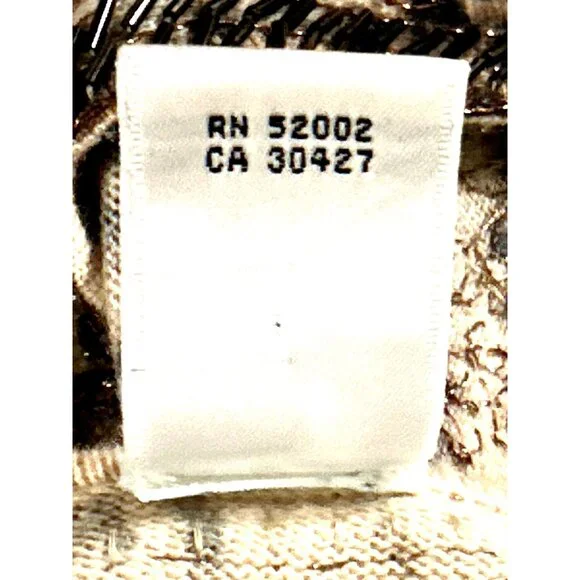 Dana Buchman Medium Vintage Leopard Merino Wool Beaded Top City Luxe Embellished - Picture 12 of 14